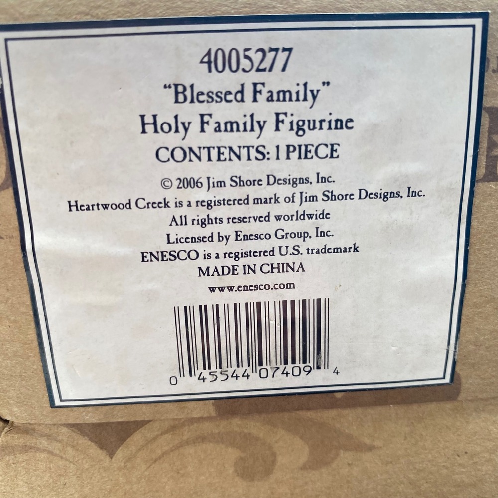 Jim Shore Heartwood Creek Blessed Family Holy Family Figurine 4005277 Nativity - Picture 8 of 10